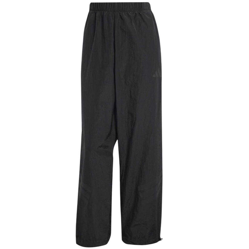 Adidas (10 Uk R, Black) Womens/Ladies Wide Leg Tracksuit Bottoms