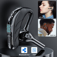 MPOW Wireless Bluetooth Mobile Phone Hands Free Earpiece Trucker Headphones Mic