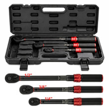 Calibrated Torque Wrench Set 5–200NM 1/4'' 3/8'' 1/2" Heavy Duty Garage Tool UK