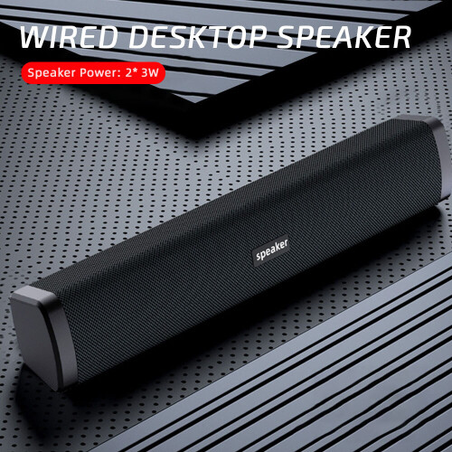USB Powered Wired Computer Speakers PC Desktop Speakers Soundbar for Laptop Mac