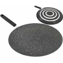 35CM PANCAKE FRY PAN NON STICK ROTI TAWA HEAT CONCAVE DOSA CREPE KITCHEN NEW