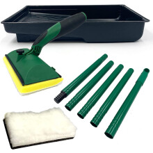 Decking Applicator Kit Pad Long Handle Oil Paint Tray Stain Sheds & Fence Wall