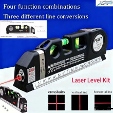 Laser Level Line Tool Multipurpose Laser Level Kit Standard Cross Line 8ft Tape