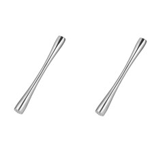 2X Muddler de CóCtel Triturador de LimóN de Acero Inoxidable Triturador de CóCtel Triturador de Hielo para Frutas Frescas Especias Barras de Hielo