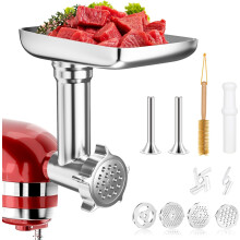Metal Food Grinder Attachments for all KitchenAid chef and Cuisinart Stand Mixers SM-50 Series. Meat Grinders, Sausage Stuff