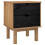 VidaXL vidaXL Bedside Table OTTA Black 45 x 39 x 57 cm Solid Pine Wood 2