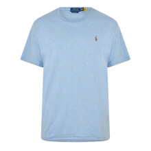 (XXL, Light Heather Blue) Ralph Lauren Mens Pima Cotton Regular T-Shirt