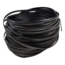 (Black) 32m Patio Furniture Repair High Strength Plastic Rattan Wicker Kit Flat Portable Twist