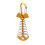 (Gold) Fishbone Deck Anchors Peg with Spring Buckle Deck Plank Board Tent Stakes 1