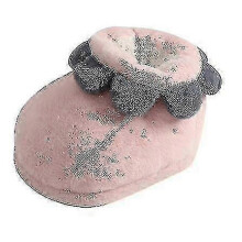(Pink) Foot Warmer Plush Cover Keeps Feet Warm in Winter Office