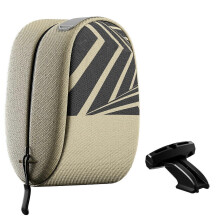 (Large Desert Color) Bike Hard Shell Waterproof Saddle Bag Rear Rack Pouch Tail Bag Set with Reflective Strips