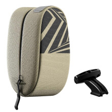(Small Desert Color) Bike Hard Shell Waterproof Saddle Bag Rear Rack Pouch Tail Bag Set with Reflective Strips