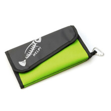 (fluorescent green) Waterproof Fishing Lure Wallet - Portable Soft Baits Case & Tackle Bag Camouflage Green