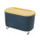(Navy Blue, large) PP Wall-Mounted Tissue Storage Rack Load-Bearing Adhesive Light Blue Small 1