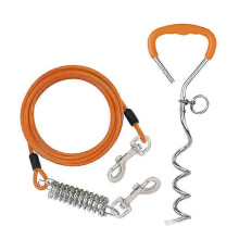(6m) 6ft Hund Tie Out Stake Boden Schraube Spike Camping Garten Kabelleitung