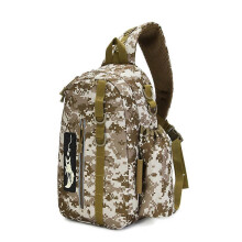 (Desert Digital) Sling Fishing Tackle Bag for Hiking Hunting Camping Lightweight Black