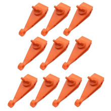 (Orange, 3.5cmx10.5cmx4cm) JiaWei 10 piezas Clips Durable Ligero Lámparas Tent Clamps for Yard Hiking Outdoor