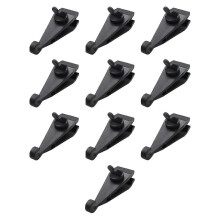 (Black, 3.5cmx10.5cmx4cm) JiaWei 10 piezas Clips Durable Ligero Lámparas Tent Clamps for Yard Hiking Outdoor