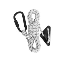 (White black) JiaWei 5pack Armygreen Reflective Guy Rope Reforzado Windproof w / Buckles Camping Tent
