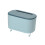 (Light blue, small) PP Wall-Mounted Tissue Storage Rack Load-Bearing Adhesive Light Blue Small 1