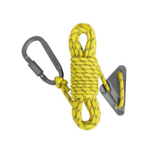 (Yellow grey) JiaWei 5pack Armygreen Reflective Guy Rope Reforzado Windproof w / Buckles Camping Tent