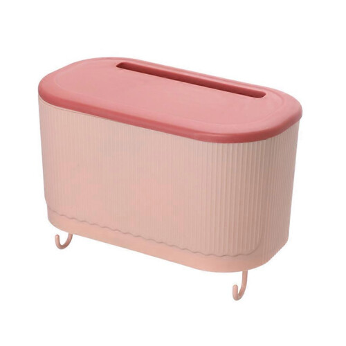 (pink, large) PP Wall-Mounted Tissue Storage Rack Load-Bearing Adhesive Light Blue Small