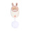 (creamy white) Rabbit Hand Warmer Rechargeable Pocket Quick Heating Winter Morandi Green 1