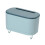 (Light blue, large) PP Wall-Mounted Tissue Storage Rack Load-Bearing Adhesive Light Blue Small 1