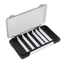 (Black) Detachable Compartments Waterproof Lure Bait Box Storage Trays Hook Organizers Black