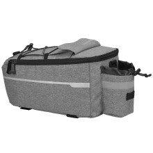 (Gray) Bolsa impermeable de torneado de bici con mango aislado bolsa con mango negro