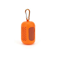 (orange) Toalla deportiva transpirable con caja de almacenamiento para el interior del gimnasio Yoga Gray