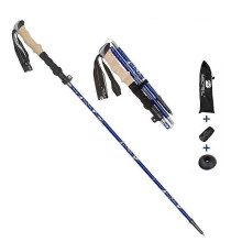 (Blue, Blue) NECASIL N88 Pole de Trekking Anti-Slip 33-125CM Aleación de aluminio azul