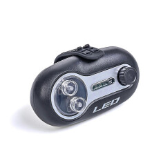 (Black) Fishing Bite Alarm LED Light Bell Adjustable Sensitive Rod Carp Outdoor Day Night Black
