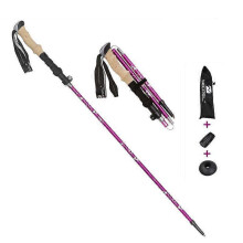 (Purple, Purple) NECASIL N88 Pole de Trekking Anti-Slip 33-125CM Aleación de aluminio azul