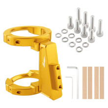 (gold) Aluminium Front Bag Mount High Load Adapter für gefaltete Fahrräder 8kg Schwarz