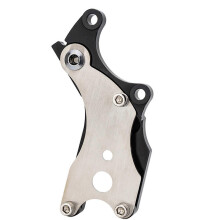 (Black) Aluminum Alloy Bicycle Disc Brake Mounting Adapter Converter Black