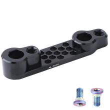 (Black) Quick Install Alloy Disc Brake Adapters for Road Bike Black