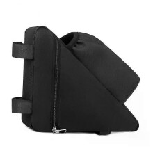 (Black B) Bicicleta Triángulo Tubo delantero MTB Bolsa de Saddle Colorido Almacenamiento Pouch Ciclillo