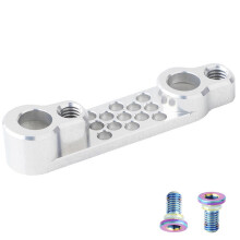 (silver) Quick Install Alloy Disc Brake Adapters for Road Bike Black