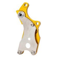 (Gold) Aluminum Alloy Bicycle Disc Brake Mounting Adapter Converter Black