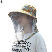 (Style2) Mesh Face Maske Moskito Insect Proof Outdoor Sun Hat Unisex Superior Ergonomic Classic