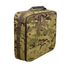 (CP Camouflage) Hand Reel Double Zippers Fishing Tackle Organizer Polyester Large Capacity Bag Dividers