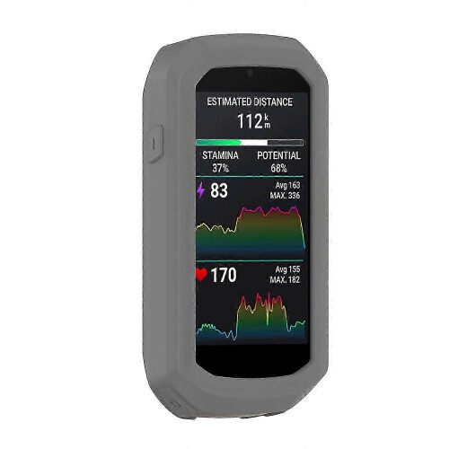 (Dark Grey) Garmin Edge 1050 Silicone Protective Case Bicycle Computer Cover Red