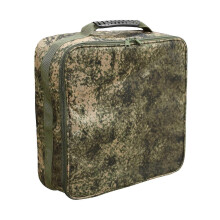 (Fishing Camouflage) Hand Reel Double Zippers Fishing Tackle Organizer Polyester Large Capacity Bag Dividers