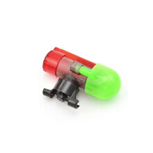 (Crimson lock rod sty) Night Fishing Bite Alarm with Buzzer LED Indicator Multicolor Electronic Alert