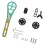 (Green) Bicycle Computer Mount Out Front Extension Bracket & Bike Light Adapter Green 1