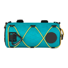 (Sky Blue) Waterproof Large Capacity Bike Handlebar Bag Front Storage Replacement for Cycling Black