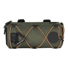 (Dark green earth) Waterproof Large Capacity Bike Handlebar Bag Front Storage Replacement for Cycling Black
