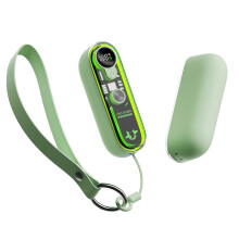 (Green) Detachable Magnetic Hand Toaster with LCD Screen Rapid Heating Aluminum Everyday Use Green