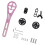 (Pink) Bicycle Computer Mount Out Front Extension Bracket & Bike Light Adapter Green 1